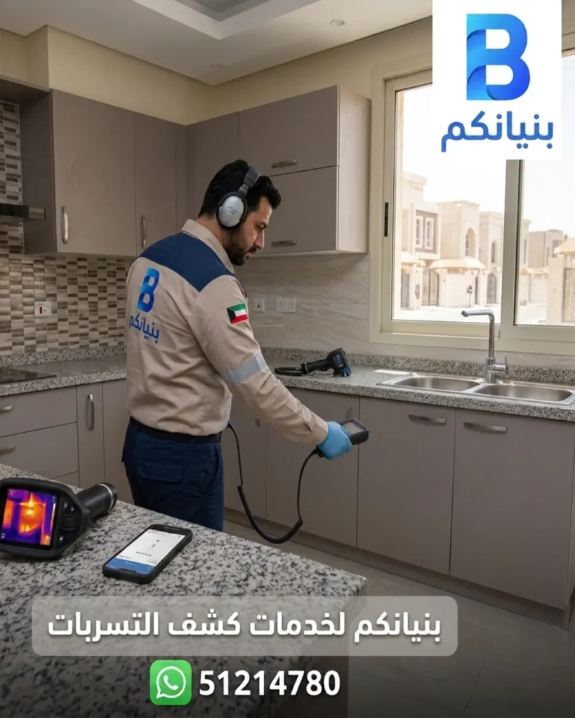 كشف خرير المياه بدون تكسير باستخدام أحدث الأجهزة الإلكترونية في الكويت