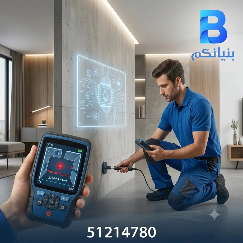 فحص خرير المياه في الكويت باستخدام أجهزة إلكترونية حديثة