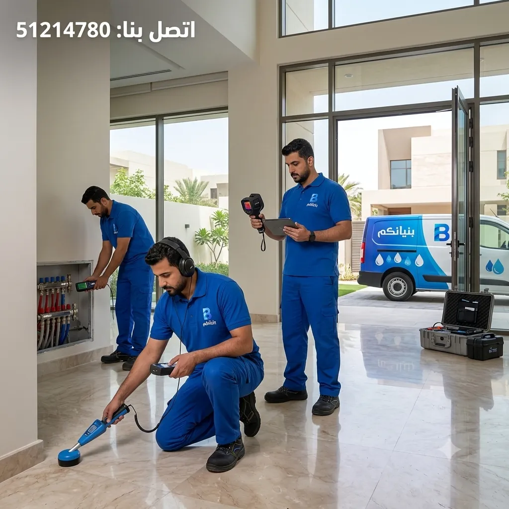 شركة بنيانكم تقدم خدمات جهاز كشف خرير المياه في الكويت